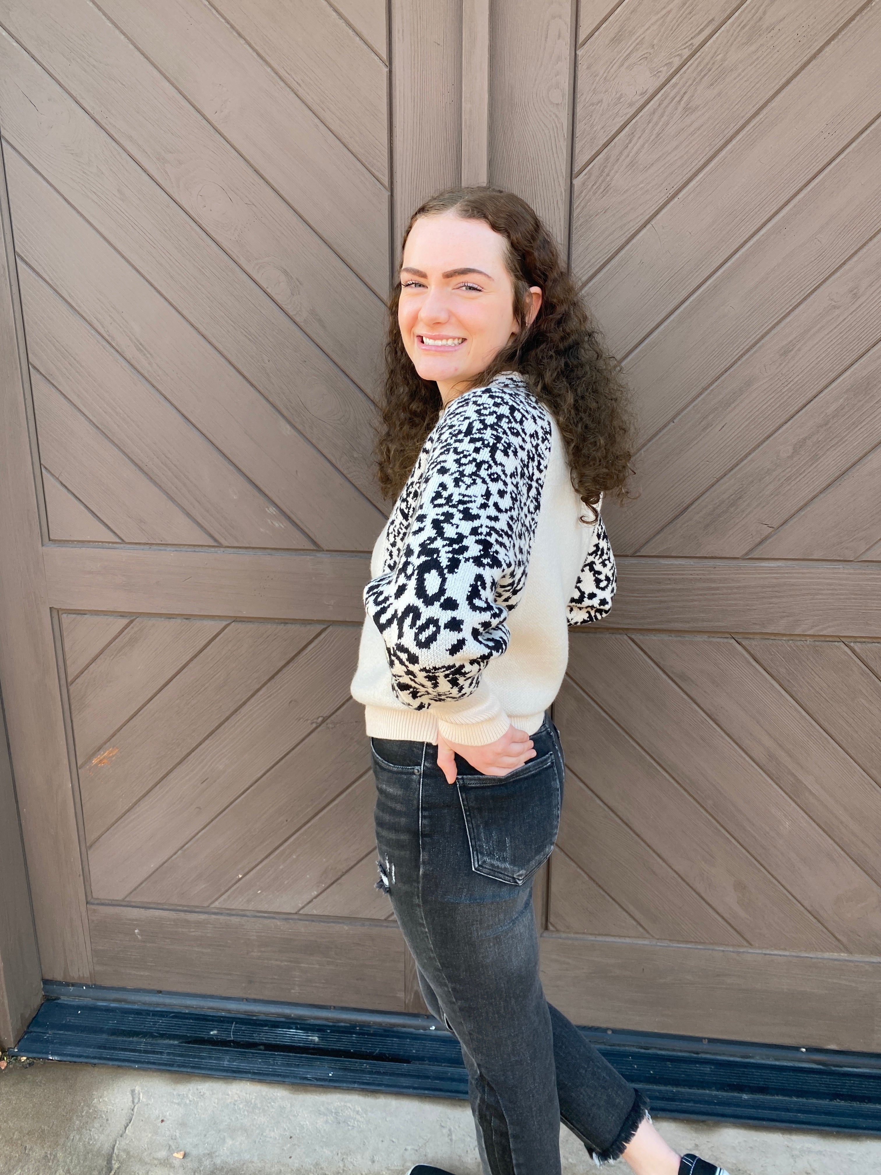 Piper - Leopard Ivory Sweater